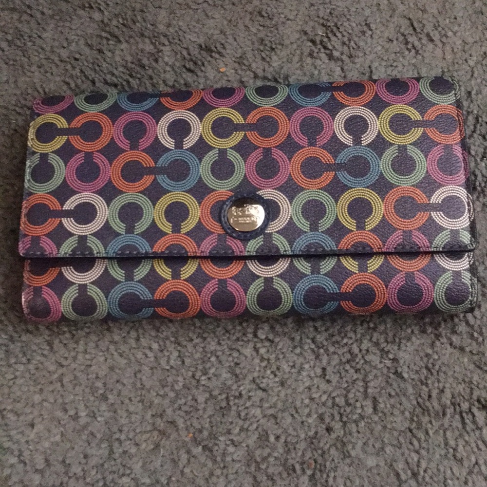 Authentic Coach wallet & matching checkbook cover